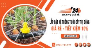 Lắp đặt hệ thống tưới cây tự động tại Bến Cát – Tiết kiệm 10%