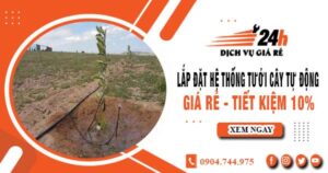 Lắp đặt hệ thống tưới cây tự động tại Bình Chánh – Tiết kiệm 10%