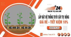 Lắp đặt hệ thống tưới cây tự động tại Bình Phước – Tiết kiệm 10%