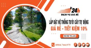 Lắp đặt hệ thống tưới cây tự động tại Bình Tân – Tiết kiệm 10%