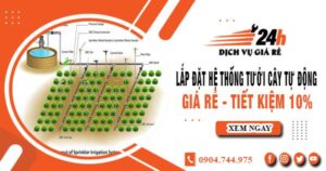 Lắp đặt hệ thống tưới cây tự động tại Củ Chi – Tiết kiệm 10%