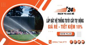 Lắp đặt hệ thống tưới cây tự động tại Dĩ An – Tiết kiệm 10%