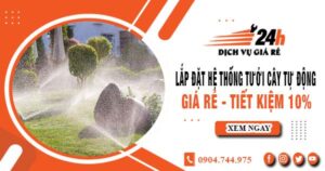 Lắp đặt hệ thống tưới cây tự động tại Gò Vấp – Tiết kiệm 10%