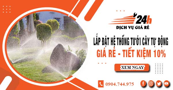 Lắp đặt hệ thống tưới cây tự động tại Gò Vấp - Tiết kiệm 10%