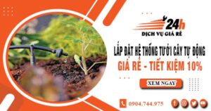 Lắp đặt hệ thống tưới cây tự động tại Hóc Môn – Tiết kiệm 10%
