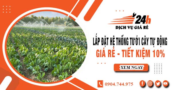 Lắp đặt hệ thống tưới cây tự động tại Long An - Tiết kiệm 10%