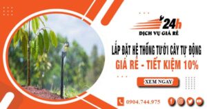 Lắp đặt hệ thống tưới cây tự động tại Long Khánh – Tiết kiệm 10%