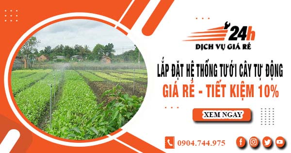 Lắp đặt hệ thống tưới cây tự động tại Long Thành - Tiết kiệm 10%