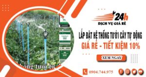 Lắp đặt hệ thống tưới cây tự động tại Nhà Bè – Tiết kiệm 10%
