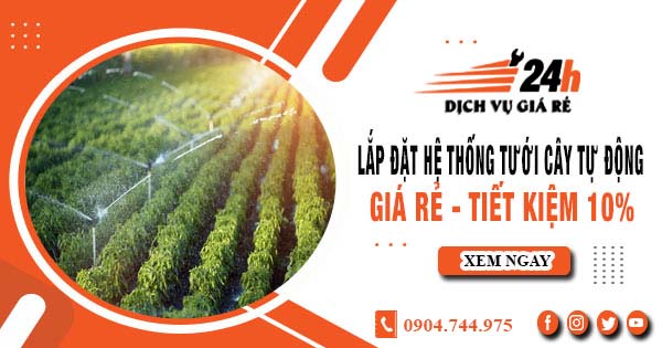 Lắp đặt hệ thống tưới cây tự động tại Nhơn Trạch - Tiết kiệm 10%