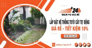 Lắp đặt hệ thống tưới cây tự động tại Phú Nhuận – Tiết kiệm 10%