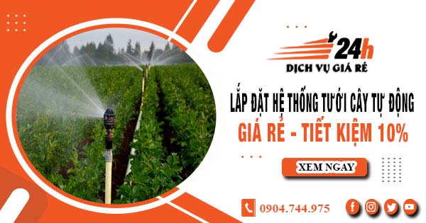 Lắp đặt hệ thống tưới cây tự động tại quận 11 - Tiết kiệm 10%