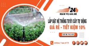 Lắp đặt hệ thống tưới cây tự động tại quận 12 – Tiết kiệm 10%