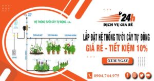 Lắp đặt hệ thống tưới cây tự động tại quận 5 – Tiết kiệm 10%