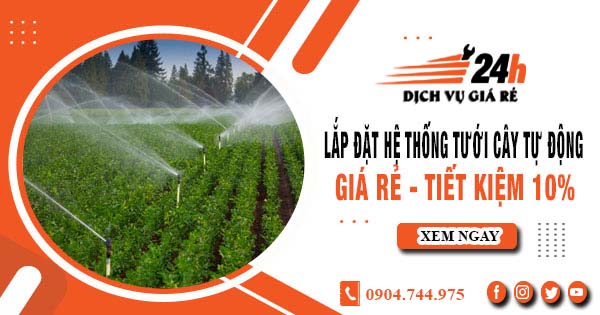 Lắp đặt hệ thống tưới cây tự động tại quận 6 - Tiết kiệm 10%