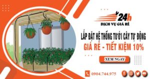 Lắp đặt hệ thống tưới cây tự động tại quận 8 – Tiết kiệm 10%