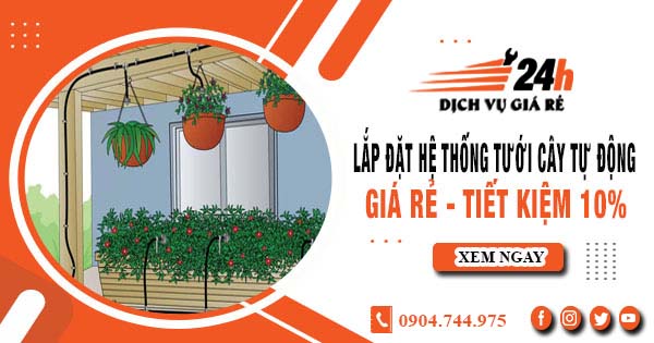 Lắp đặt hệ thống tưới cây tự động tại quận 8 - Tiết kiệm 10%