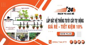 Lắp đặt hệ thống tưới cây tự động tại quận 9 – Tiết kiệm 10%