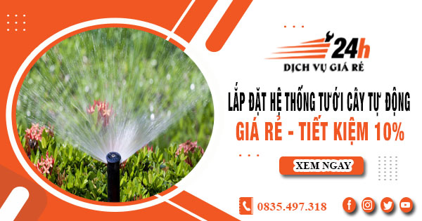 Lắp đặt hệ thống tưới cây tự động tại Tân Bình - Tiết kiệm 10%