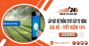 Lắp đặt hệ thống tưới cây tự động tại Tân Uyên – Tiết kiệm 10%