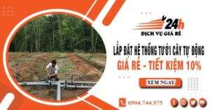 Lắp đặt hệ thống tưới cây tự động tại Thủ Đức – Tiết kiệm 10%
