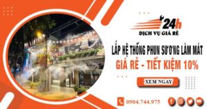 Lắp hệ thống phun sương làm mát tại Gò Vấp【Tiết kiệm 10%】