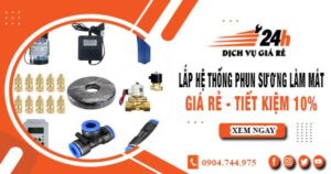 Lắp hệ thống phun sương làm mát tại Hóc Môn【Tiết kiệm 10%】