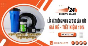 Lắp hệ thống phun sương làm mát tại Nhà Bè【Tiết kiệm 10%】