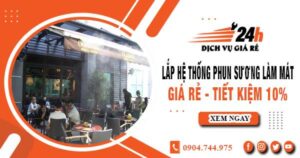 Lắp hệ thống phun sương làm mát tại quận 7【Tiết kiệm 10%】