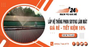 Lắp hệ thống phun sương làm mát tại Tân Phú【Tiết kiệm 10%】