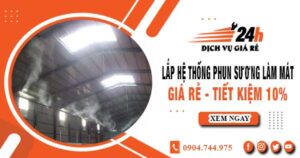 Lắp hệ thống phun sương làm mát tại Tây Ninh【Tiết kiệm 10%】